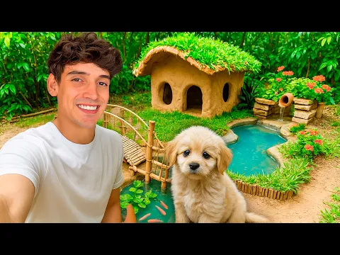 Video Thumbnail: 🩸Rescaté un Perro de la calle y le Construí una Casa de Barro🩸