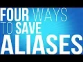 How to save your BASH aliases