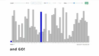 CS50 Final Project Sort Algorithms Visualizer