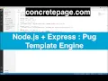 Node js Express Pug Template Engine