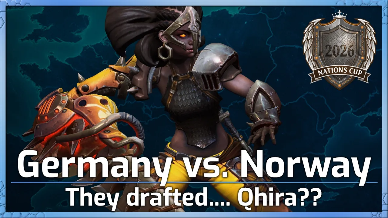 Germany vs Norway: They picked Qhira?? - Nations Cup Groups - Heroes of the Storm