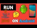 How can I run java program on android phone start java programing on android