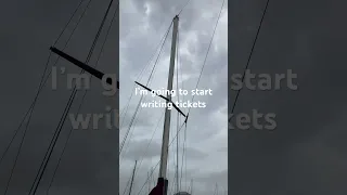 Bad neighbor! #fishing #secondhandsailors #sailing #sailinglife #svdaisymae #boating