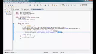 JAVA Sockets Tutorial 03 w Threads and server reply zj M AiRak