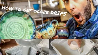 Pottery Glazing Techniques Drips Pouring and More
