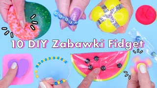10 najlepszych DIY Zabawek Fidget toys! Popularne TikTok antylękowe zabawki fidgets!