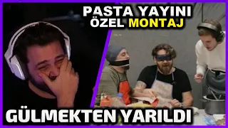 elraenn watching the custom made clips for the pasta broadcast 