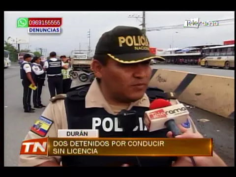 Dos detenidos por conducir sin licencia