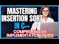 Mastering Insertion Sort in C Comprehensive Implementation Guide CodeWalking