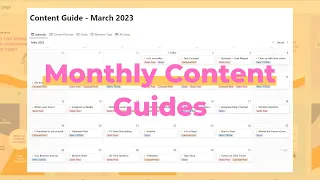 New in the Template Membership Monthly Content Guides