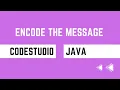 Encode the Message - Java
