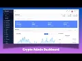 Create Responsive Crypto Admin Dashboard using HTML CSS and JavaScript