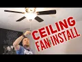 Easily install a Ceiling Fan from an existing light fixture