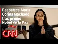 Reaparece María Corina Machado tras el premio Nobel de la Paz cantando el himno de Venezuela