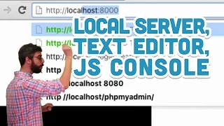 9 12 Local Server Text Editor JavaScript Console - p5 js Tutorial