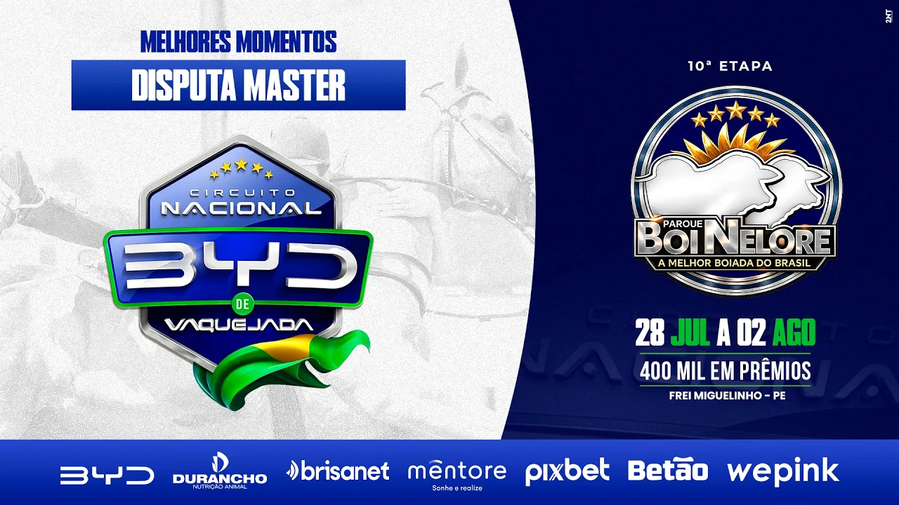 MELHORES MOMENTOS DISPUTA MASTER - PARQUE BOI NELORE FREI MIGUELINHO/PE - C N BYD 2026
