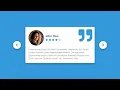Animated Review Testimonial Slider Using HTML CSS Vanilla Javascript