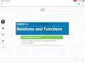 Relations and Functions Lesson 3-1
