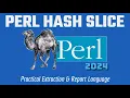Perl Programming Tutorial Hash Slice 2024