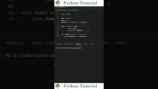 How to Save Data to a JSON File in Python Python Tutorial