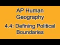 4 4 Relic Consequent Antecedent More Types of Boundaries AP Human Geography