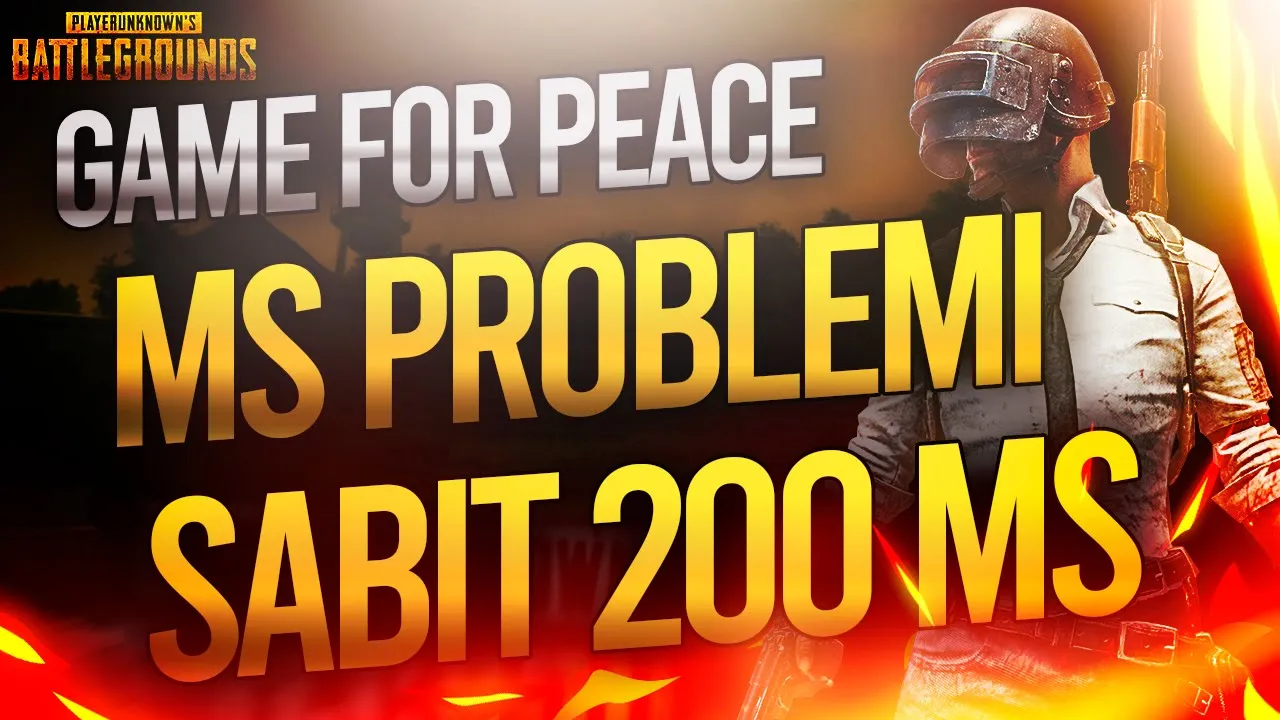ÇİN PUBG (Game For Peace) MS Problemi %100 Çözüm sabit 200 MS