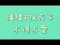 潘瑋柏x弦子 - 不得不愛【歌詞】