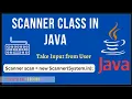 Scanner Class in Java Basics of Java