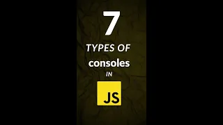 7 types of consoles that every JavaScript developer should know