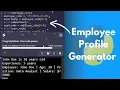 FreeCodeCamp Employee Profile Generator Project Learning Python Day 8