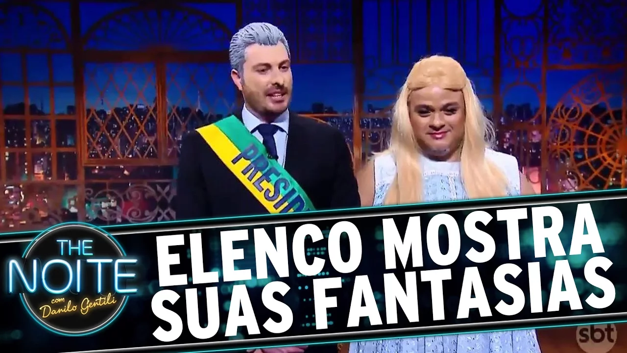 The Noite (31/10/16) - Elenco é criativo com as fantasias deste ano