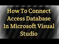vb net to access database connection