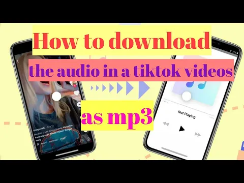 Download MP3 How to download audios in tiktok videos as mp3 from Tiktok.