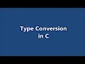 Type Conversion C programming Part 20 Learn CSE Malayalam