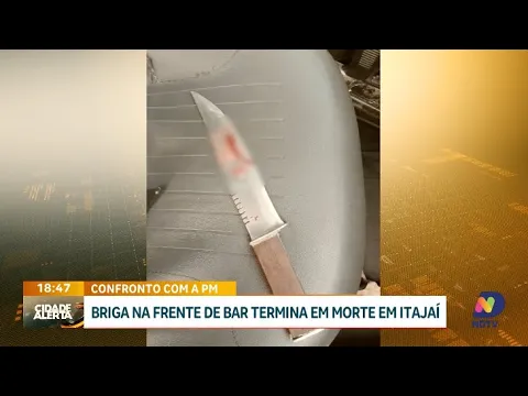 Briga em bar de Itajaí termina com morte durante confronto com a polícia