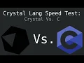Crystal Lang SPEED TEST Slick as Ruby Fast as C