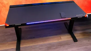 Blacklyte Atlas Ultimate RGB Gaming Desk Setup
