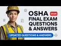 OSHA 10 Final Exam Questions and Answers 2026 Pass Your Safety Certification Test Easily