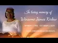 Funeral Service For The Late Winsome James Kirlew