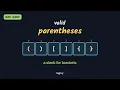 Valid Parentheses LeetCode Easy Python Logixy