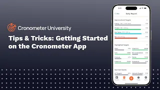 Tips Tricks Getting Started On The Cronometer App
