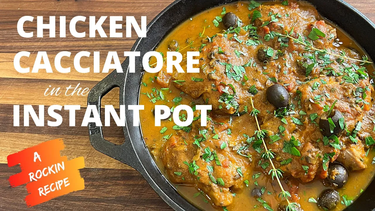 Chicken Cacciatore In The Instant Pot - Fast & Delicious
