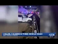 1 dead multiple injured in fiery crash along Liberty Bridge
