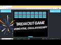 Create Your Own Breakout Game Using HTML CSS and JavaScript