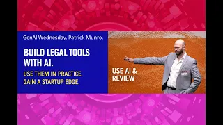 AI in Legal — Patrick Munro at GenAI Wednesday Munich
