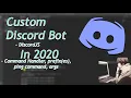 How to make a Custom Discord BOT 2021 Part 2 Command Handler Command Settings And more