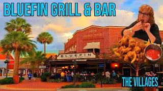 Fried Shrimp Plate vs 14oz Prime Ribeye Bluefin Grill Bar