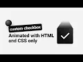 How to Create Custom Checkbox Animation with HTML and CSS