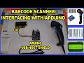 BarCode Scanner Interfacing with Arduino USB Host Shield Module 16x2 LCD Display