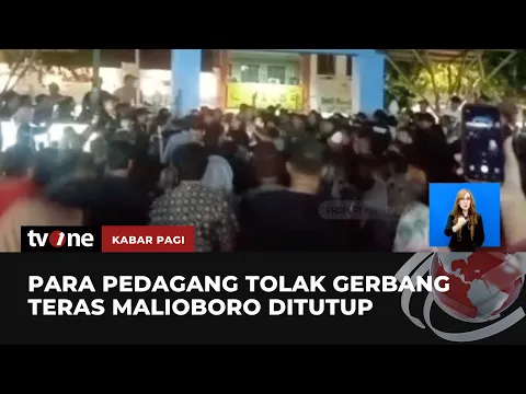 Ratusan Pedagang di DIY Gelar Aksi Protes Menolak Gerbang Teras Malioboro Ditutup